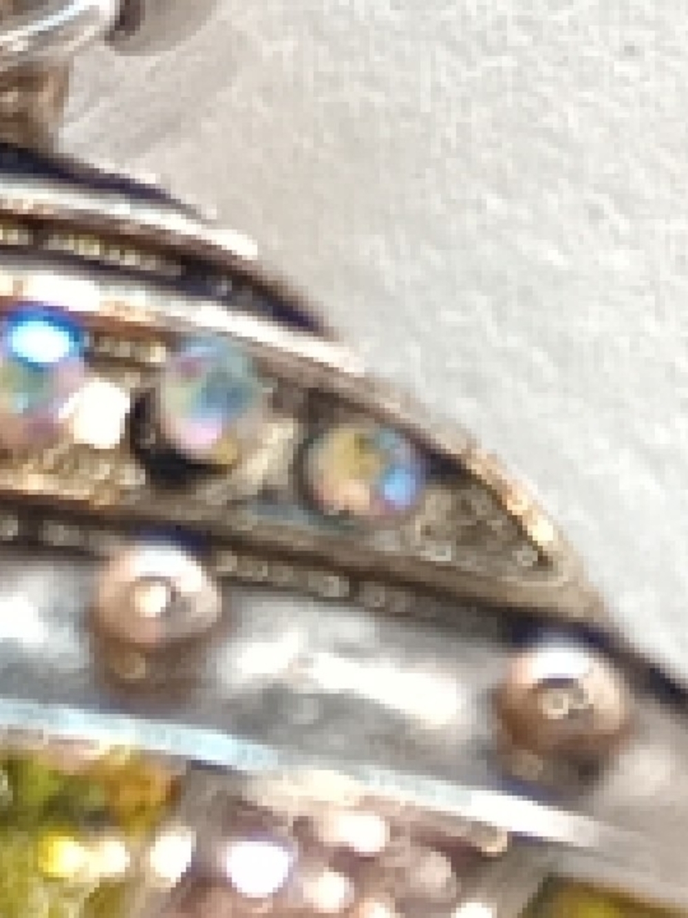 Vintage Multicolor Glitter UFO and Rocket Drop Earrings MCM Mid-century Modern - Picture 4 of 10